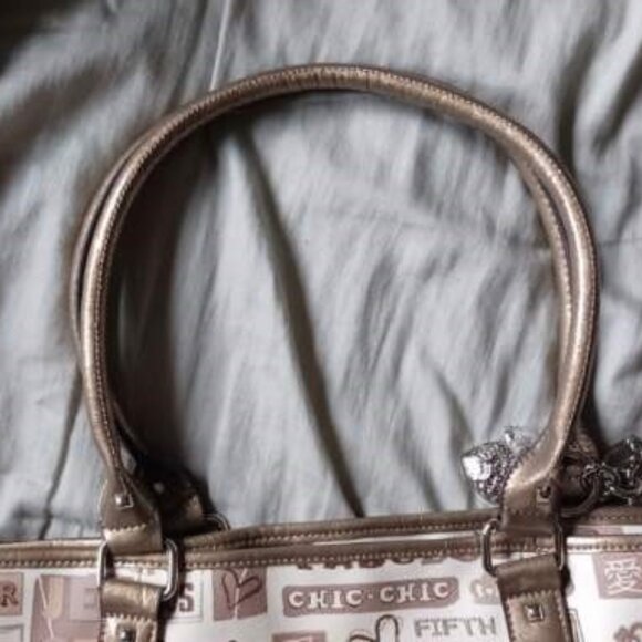 Kathy Van Zeeland Word Up Tote Shoulder Bag & Wallet - Picture 3 of 16